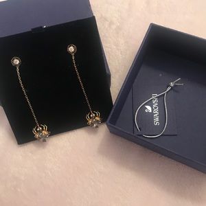 Swarovski Spider Drop Earrings